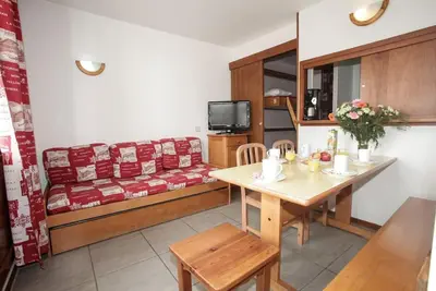 Image de À 100m des pistes de ski, télévision, 18m², Tignes