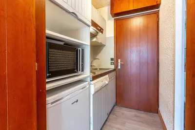 Image de Centre station, 3ème étage, vue montagne, balcon, casier à ski, 24m², Méribel-Mottaret