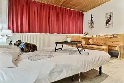 Image de Pied des pistes de ski, étage -2, vue montagne, télévision, casier à ski, 32m², Tignes