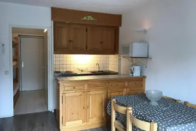 Image de À 200m des pistes de ski, 2ème étage, balcon, télévision, casier à ski, 25m², Flaine