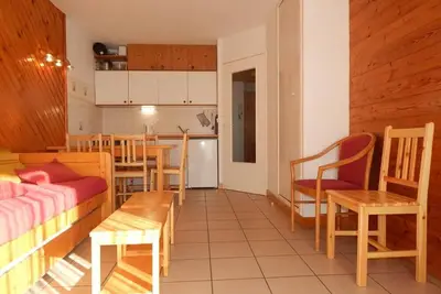 Image de 200m du centre station, 1er étage, vue montagne, balcon, télévision, 40m², Serre Chevalier