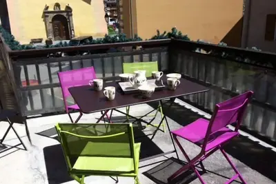 Image de À 260m des pistes de ski, 1er étage, terrasse, balcon, télévision, casier à ski, 90m², Valloire