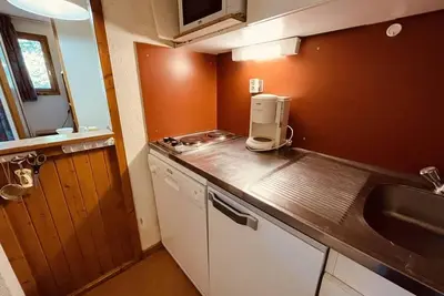 Image de À 250m des pistes de ski, 3ème étage, balcon, télévision, casier à ski, 20m², Peisey-Vallandry