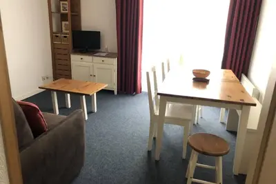 Image de 100m du centre station, 3ème étage, vue pistes de ski, balcon, télévision, 29m², Gourette