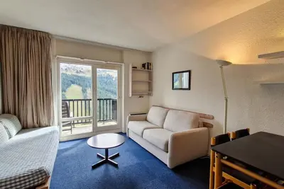 Image de À 200m des pistes de ski, 5ème étage, télévision, casier à ski, 25m², Flaine