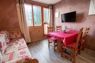 Image de Wifi, 20m du centre station, 5ème étage, vue montagne, télévision, casier à ski, 20m², Valfréjus