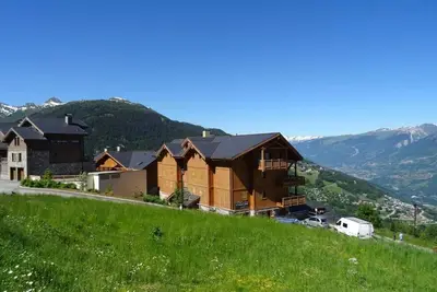 Image de À 50m des pistes de ski, 2ème étage, vue pistes de ski, balcon, télévision, 50m², Peisey-Vallandry