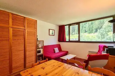 Image de 300m du centre station, 7ème étage, télévision, casier à ski, 25m², Flaine