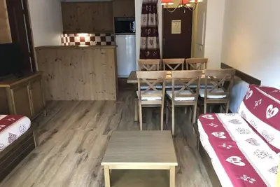 Image de À 100m des pistes de ski, étage -2, balcon, parking, casier à ski, 45m², Valloire