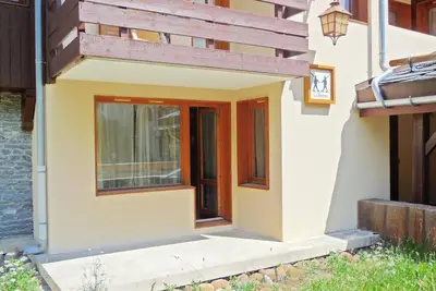 Image de À 50m des pistes de ski, 1er étage, terrasse, télévision, casier à ski, 27m², Montchavin La Plagne
