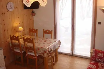 Image de À 300m des pistes de ski, Rez-de-chaussée, terrasse, parking, casier à ski, 39m², Valloire