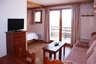 Image de Centre station, 1er étage, piscine, sauna, balcon, télévision, casier à ski, 40m², Les Orres