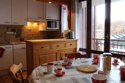 Image de Centre station, 5ème étage, balcon, télévision, casier à ski, 32m², Vars