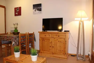 Image de À 100m des remontées, 4ème étage, balcon, télévision, 28m², La Joue du Loup