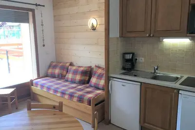 Image de À 100m des remontées, Rez-de-chaussée, terrasse, télévision, 28m², La Joue du Loup