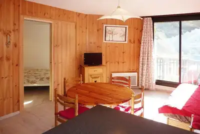 Image de Centre station, 2ème étage, vue pistes de ski, balcon, télévision, 40m², Les Orres