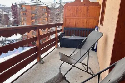 Image de À 100m des pistes de ski, 3ème étage, vue pistes de ski, remise en forme, piscine, sauna, balcon