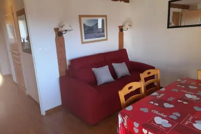 Image de 1er étage, vue montagne, balcon, télévision, 32m², La Joue du Loup