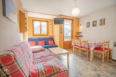 Image de Rez-de-chaussée, balcon, télévision, casier à ski, 30m², Aussois