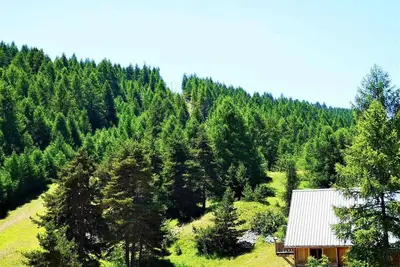 Image de À 100m des pistes de ski, 3ème étage, parking, télévision, casier à ski, 27m², La Joue du Loup