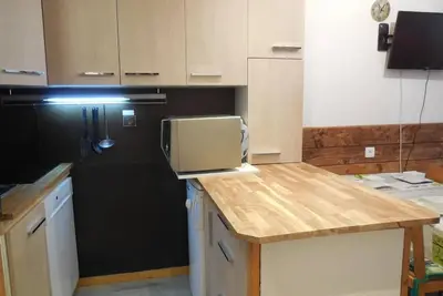 Image de À 50m des pistes de ski, 2ème étage, balcon, télévision, casier à ski, 26m², Montchavin La Plagne