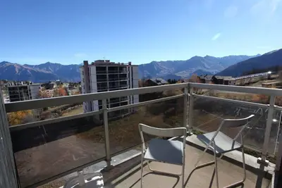 Image de À 50m des pistes de ski, 7ème étage, vue montagne, balcon, télévision, 23m², La Toussuire