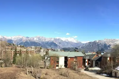 Image de À 50m des pistes de ski, 3ème étage, vue station, balcon, télévision, 23m², La Toussuire