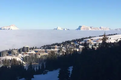 Image de À 100m des pistes de ski, 6ème étage, balcon, télévision, casier à ski, 30m², Chamrousse