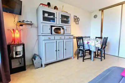 Image de À 100m des pistes de ski, 3ème étage, balcon, télévision, casier à ski, 24m², Chamrousse