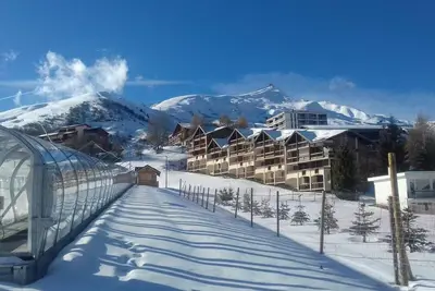 Image de À 300m des pistes de ski, 1er étage, vue montagne, télévision, 23m², La Toussuire