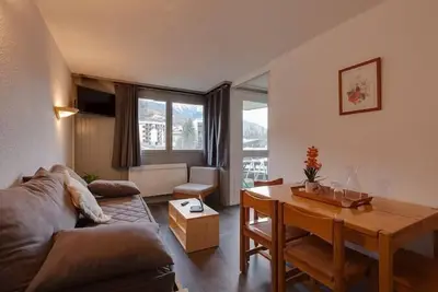 Image de 1er étage, balcon, parking, télévision, casier à ski, 31m², Serre Chevalier