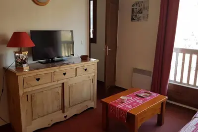 Image de À 50m des pistes de ski, 3ème étage, piscine, casier à ski, 37m², Valloire