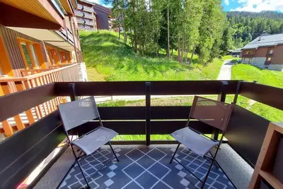 Image de À 100m des pistes de ski, 4ème étage, balcon, télévision, casier à ski, 37m², Montchavin La Plagne