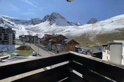 Image de À 100m des pistes de ski, 2ème étage, balcon, télévision, 47m², Tignes