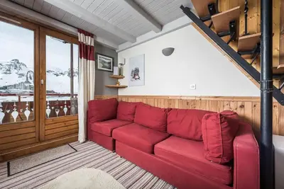 Image de 2ème étage, balcon, télévision, 64m², Tignes