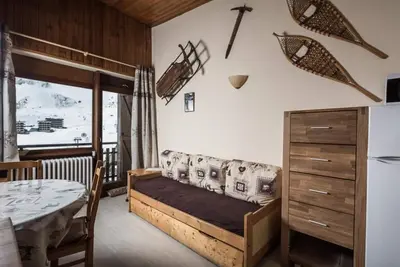 Image de 4ème étage, balcon, télévision, casier à ski, 40m², Tignes