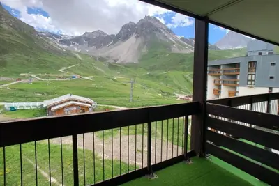 Image de À 10m des pistes de ski, 6ème étage, balcon, télévision, casier à ski, 38m², Tignes