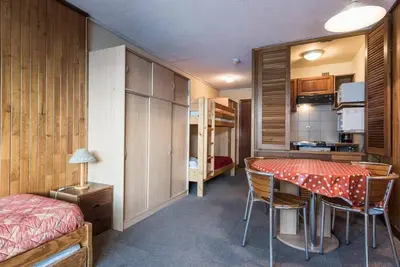 Image de 4ème étage, balcon, télévision, casier à ski, 24m², Tignes