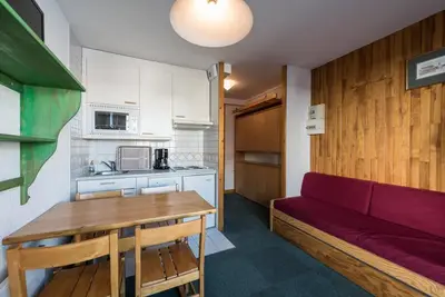 Image de À 300m des pistes de ski, 4ème étage, balcon, télévision, 20m², Tignes