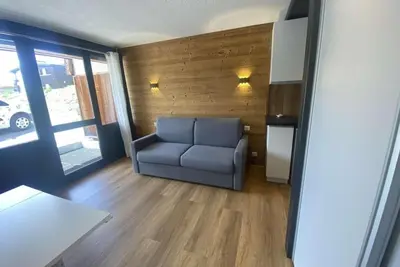 Image de À 280m des pistes de ski, Rez-de-chaussée, balcon, télévision, casier à ski, 23m², Alpe d'Huez