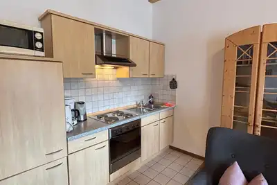 Image de Ferienwohnung 9 Unternberg Balk. , Kochni. , 1 Schlaf- und 1 Wohn-/schlafz. , max 3 P. Wlan