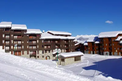 Image de À 100m des pistes de ski, 2ème étage, vue pistes de ski, balcon, télévision, 25m², Valmorel