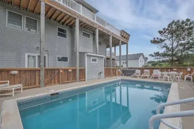 Casual, fine beach living with private pool and wraparound decks, equipped for maximum comfort