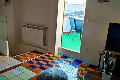 Image de Cozy, bright, terrace-solarium, rustic living room. Very close to Madrid. . .