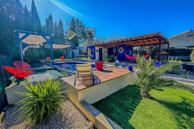Image de Le Petit Majorelle Francais, avec piscine et son jardin proche centre ville cité