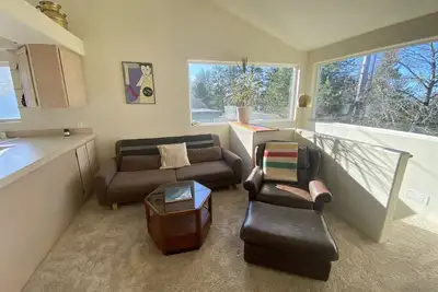 Cheerful Beach House Atop a Hill