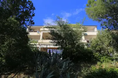Image de Garçonnière avec le balcon et la vue sur le mer Brela, Makarska (As-19205-a)