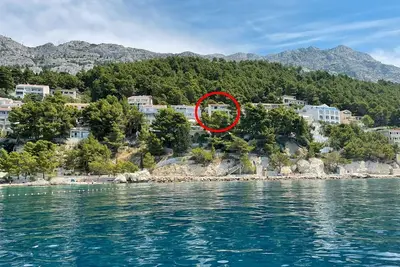 Image de Appartement de trois chambres avec la terrasse et la vue sur le mer Brela, Makarska (A-19205-c)