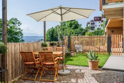 Image de Appartement 'Meine Bleibe - Terra' avec vue sur les montagnes, jardin et Wi-Fi