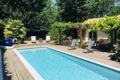 Image de Biscarrosse villa avec piscine 10 personnes